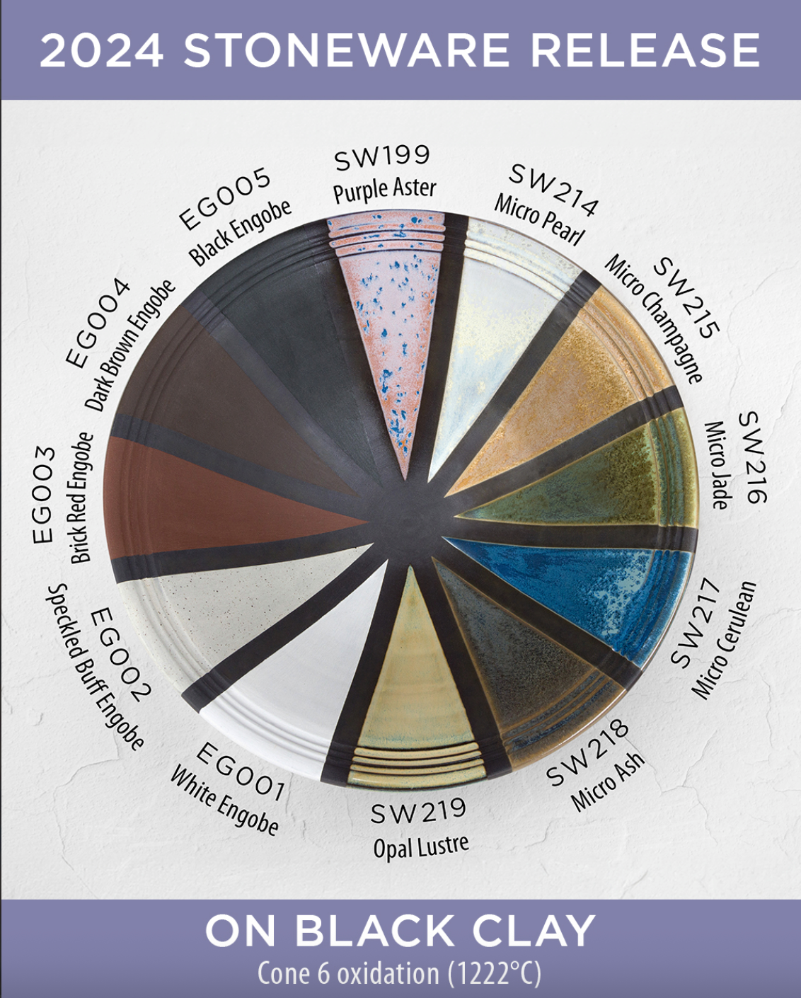 SW-199 Purple Aster Stoneware Pint