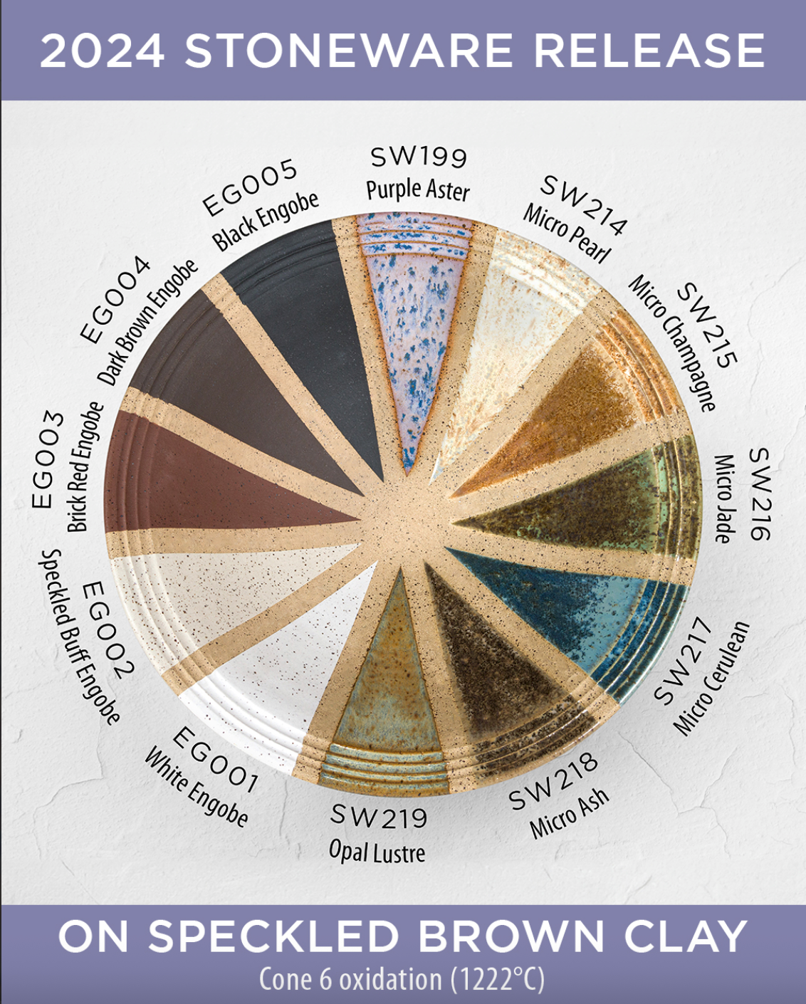 SW-199 Purple Aster Stoneware Pint