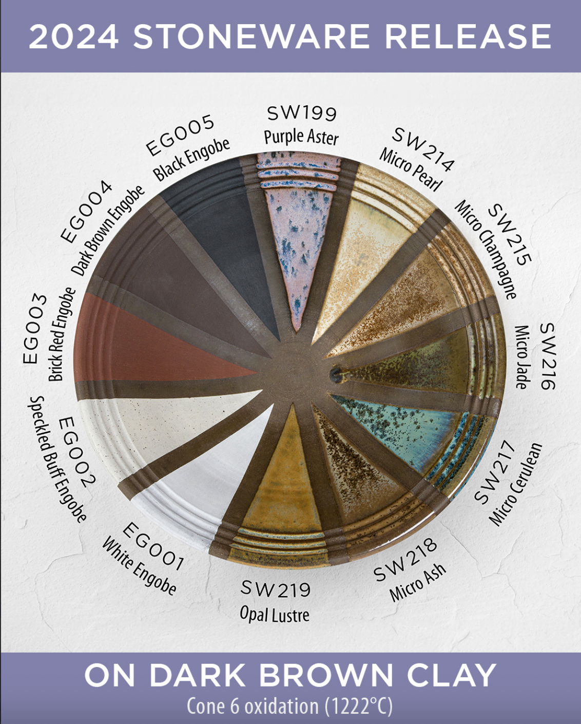 SW-199 Purple Aster Stoneware Pint