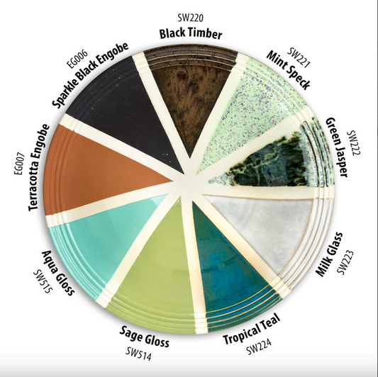 SW-224 Tropical Teal Stoneware Pint