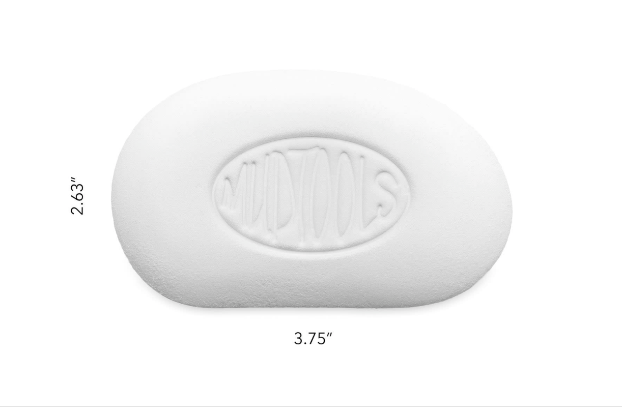 MudSponge Finishing Sponge - White
