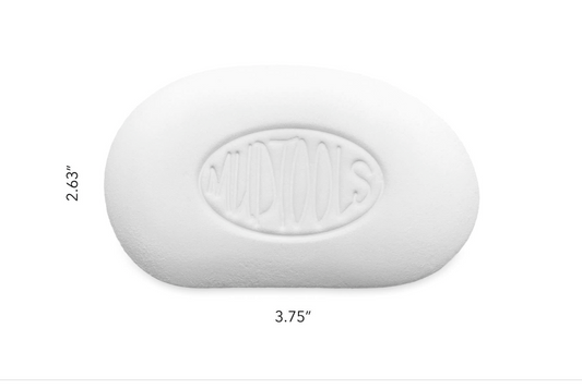 MudSponge Finishing Sponge - White